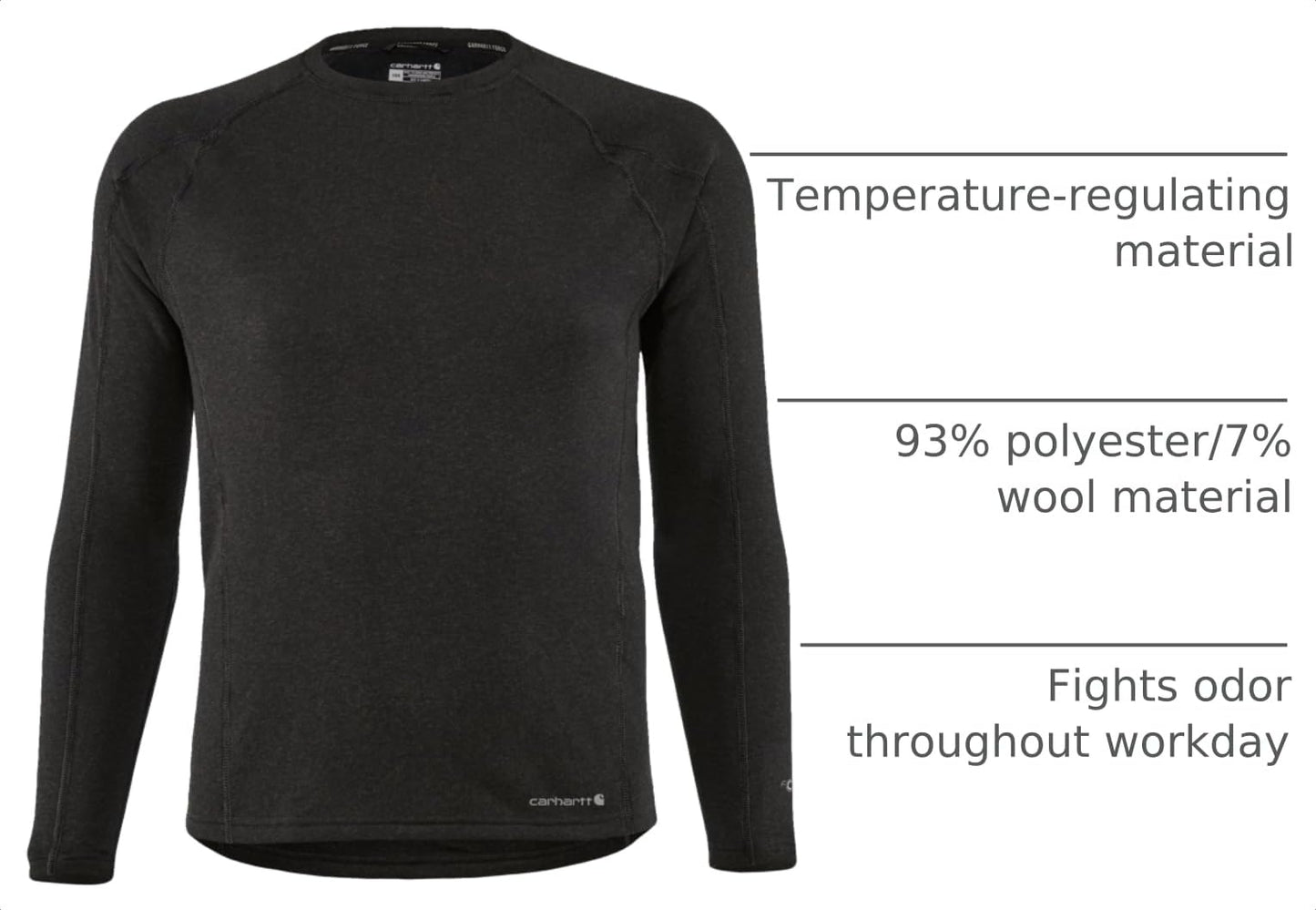 Heavyweight Wool Blend Fleece Base Layer