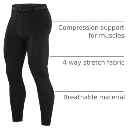 Men's Athletic Compression Running Tights