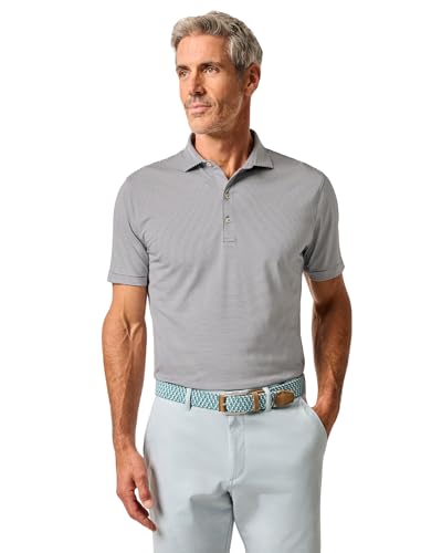 Men's Striped Stretch Performance Polo Shirt