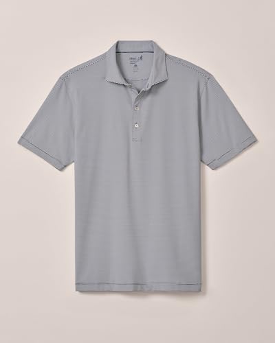 Men's Striped Stretch Performance Polo Shirt