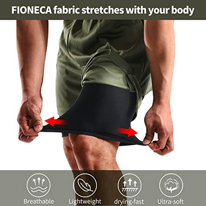 Men's 2-In-1 7 Inch Workout Shorts