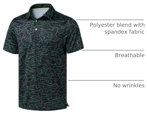 Men's Dry Fit Performance Golf Polo Shirt