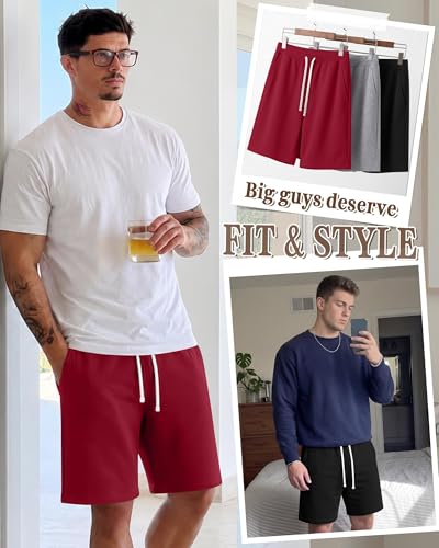 Men's Big & Tall Athletic Sweat Shorts