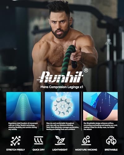 Men's Athletic Compression Running Tights