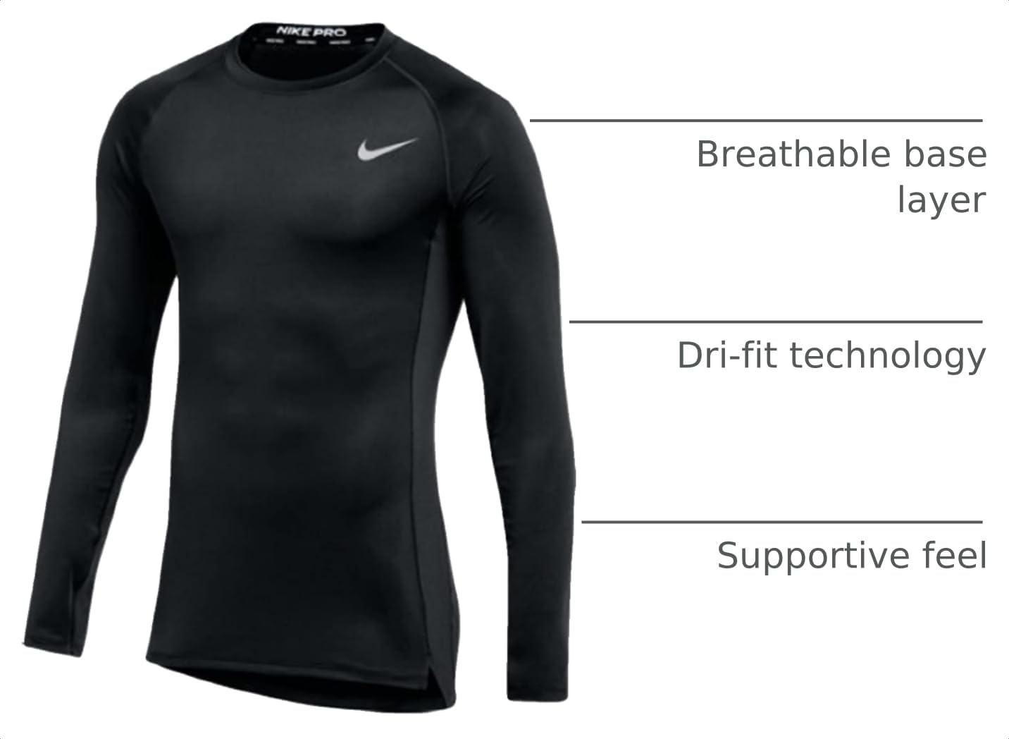Men's Fitted Long Sleeve Training Shirt