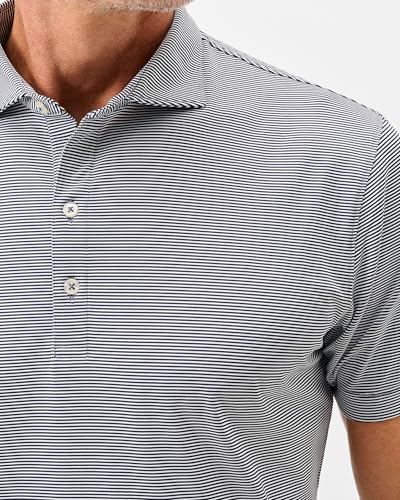 Men's Striped Stretch Performance Polo Shirt
