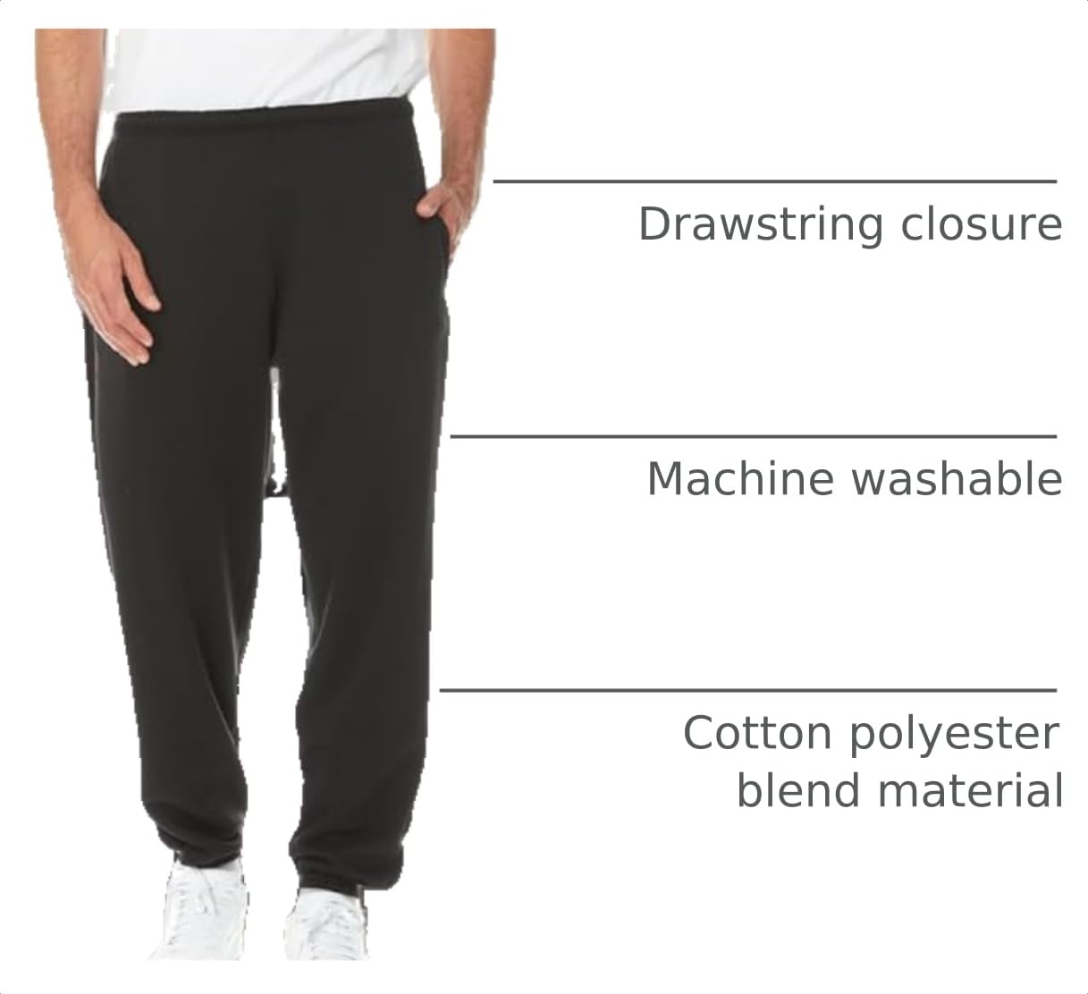 Men's Black Bulk Jogger Sweatpants Pack