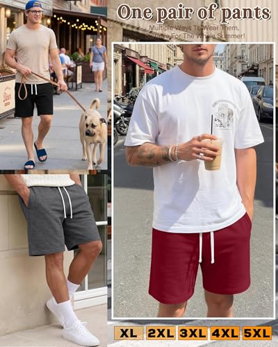 Men's Big & Tall Athletic Sweat Shorts