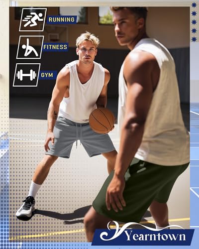 Men's 9 Inch Athletic Workout Shorts