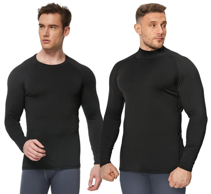 Men's Fleece Lined Thermal Compression Shirt