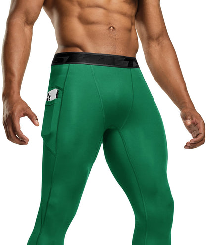 Men's Cool Dry Compression Running Tights