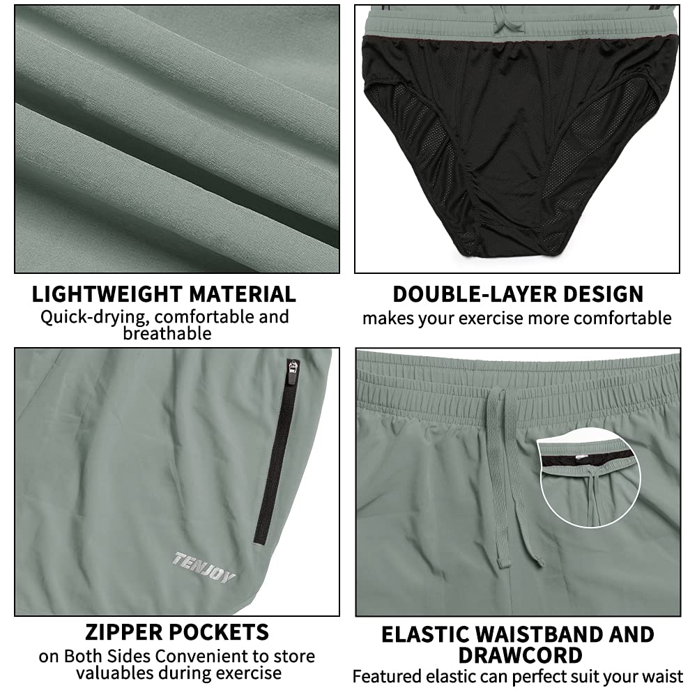 Men's 3 Inch Running Workout Shorts