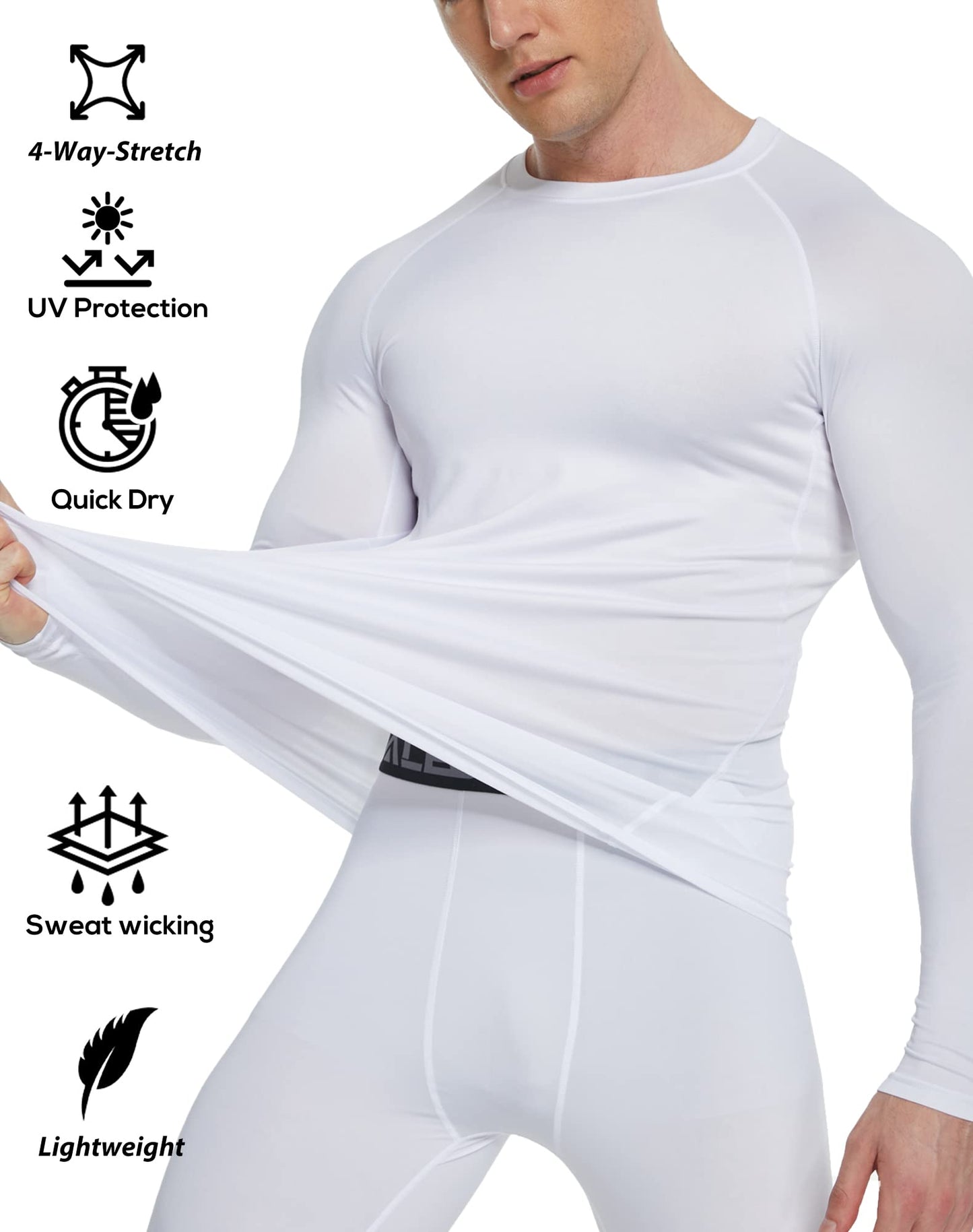 Men's Long Sleeve Compression Base Layer Shirt