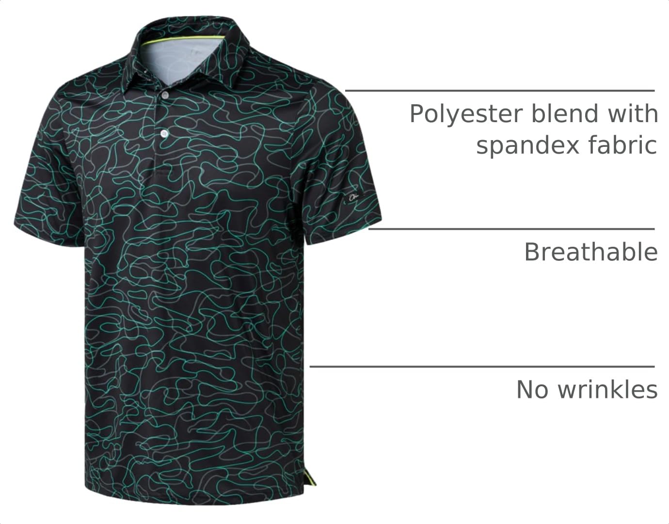 Men's Dry Fit Performance Golf Polo Shirt