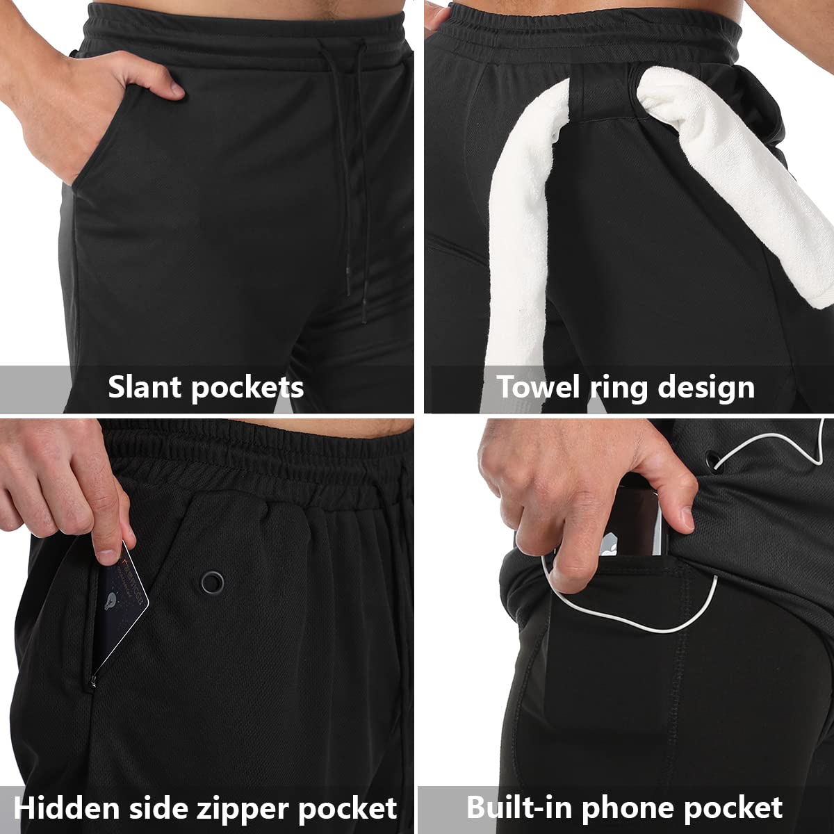 Men's 2-In-1 Compression Running Shorts