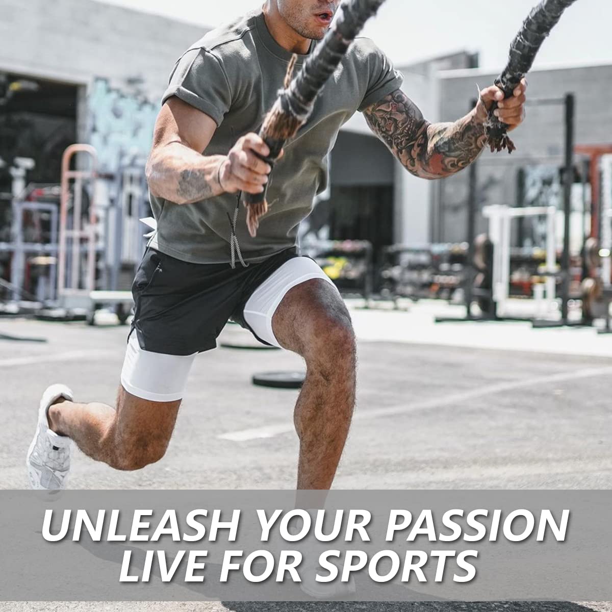 Men's 2-In-1 Compression Running Shorts