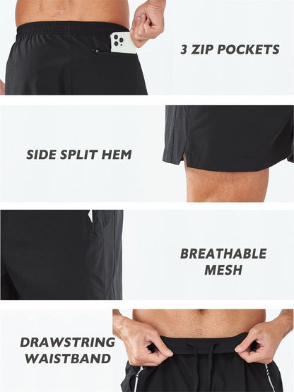 Men's Lightweight Running Athletic Shorts