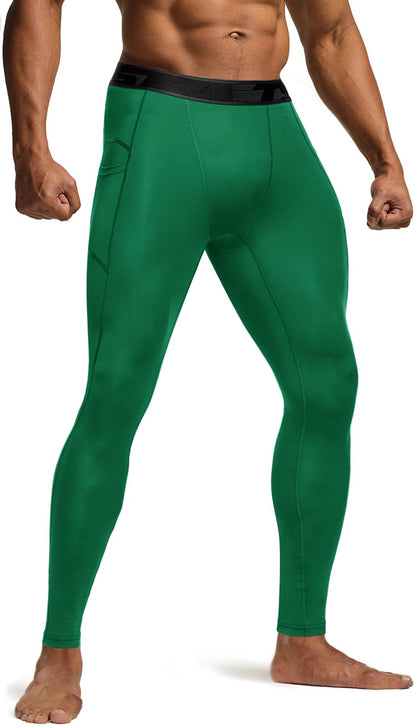 Men's Cool Dry Compression Running Tights
