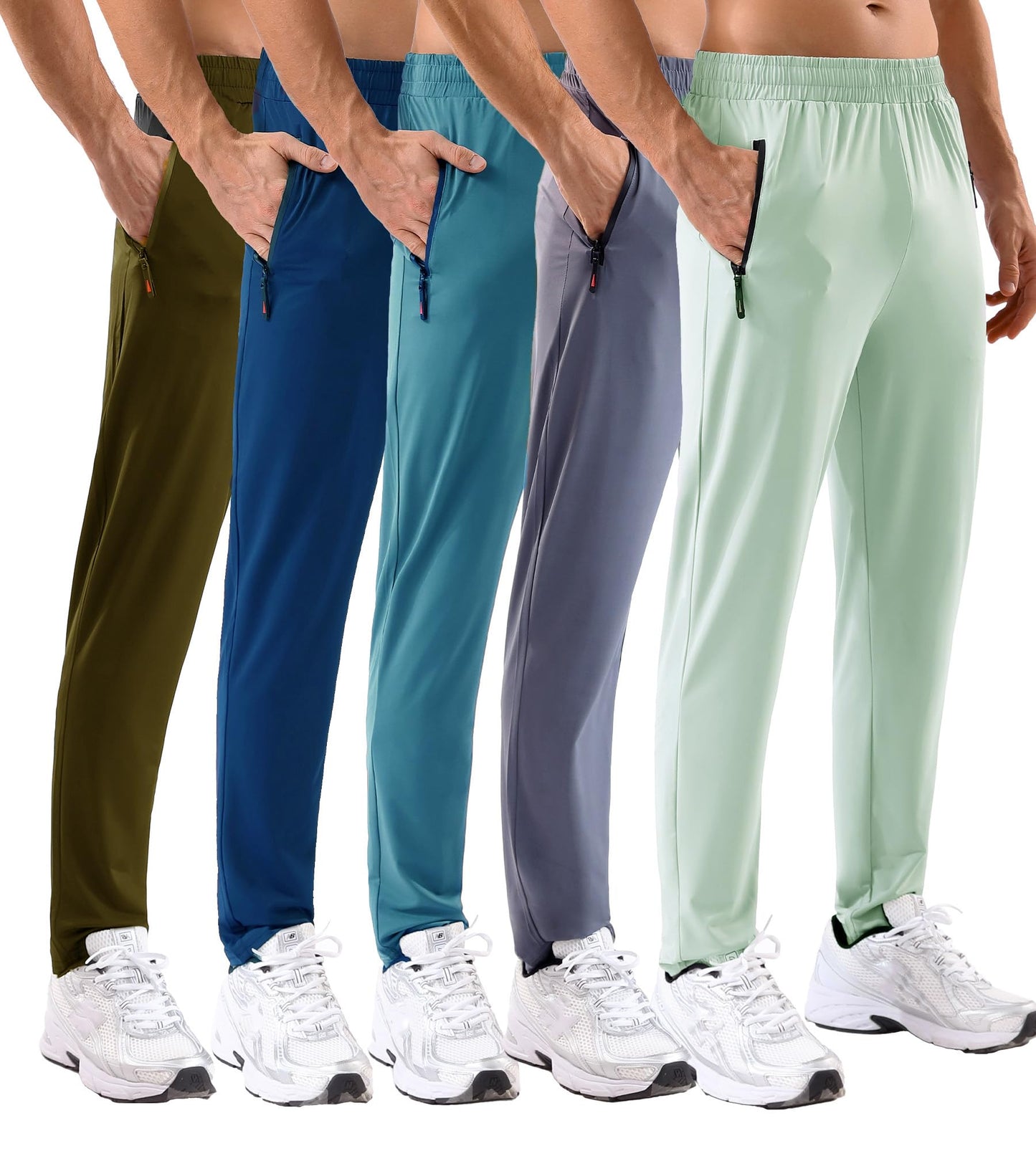 Men's Lightweight Stretch Athletic Jogger Pants