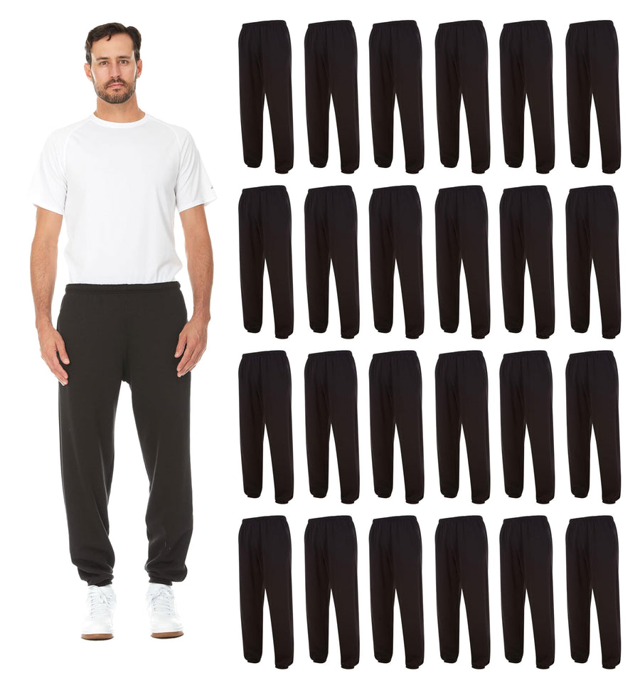 Men's Black Bulk Jogger Sweatpants Pack