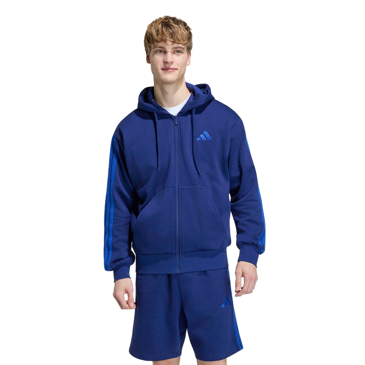 Men's 3-Stripe Fleece Pullover Hoodie