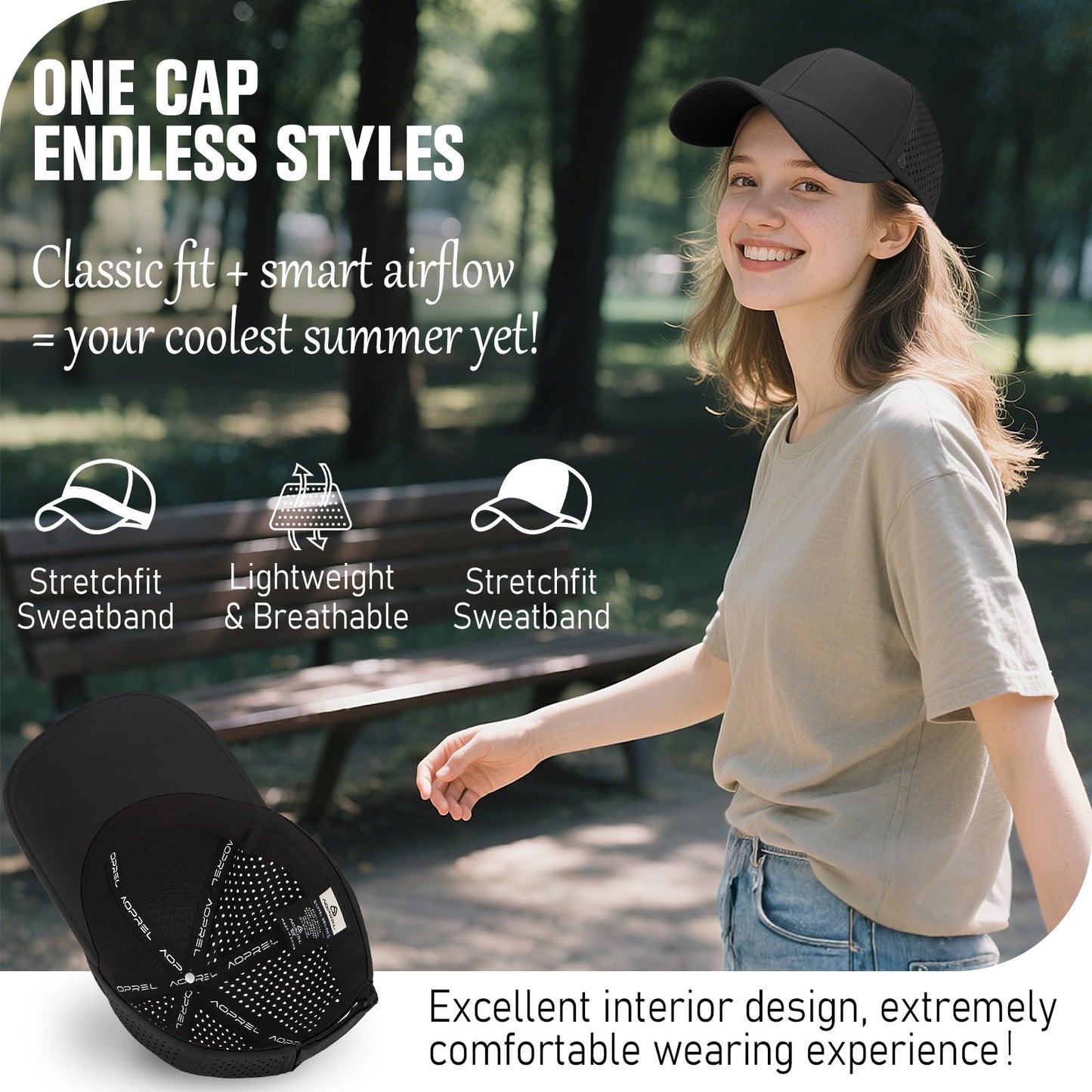 Breathable Quick-Dry Mesh Performance Cap