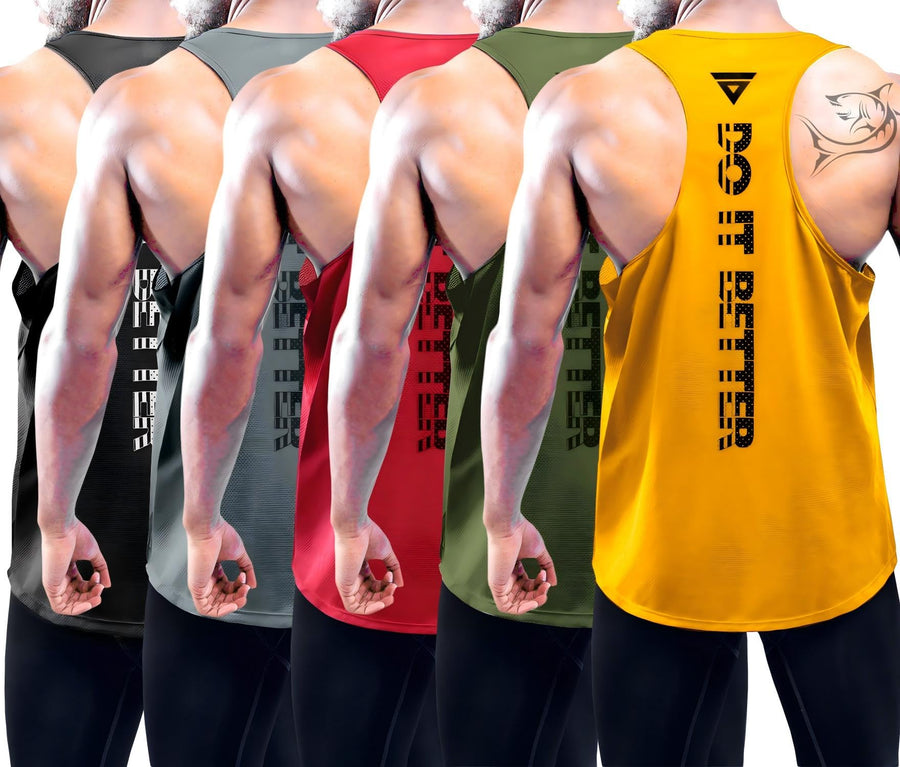 Men's Dry Fit Athletic Tank Tops 5 Pack