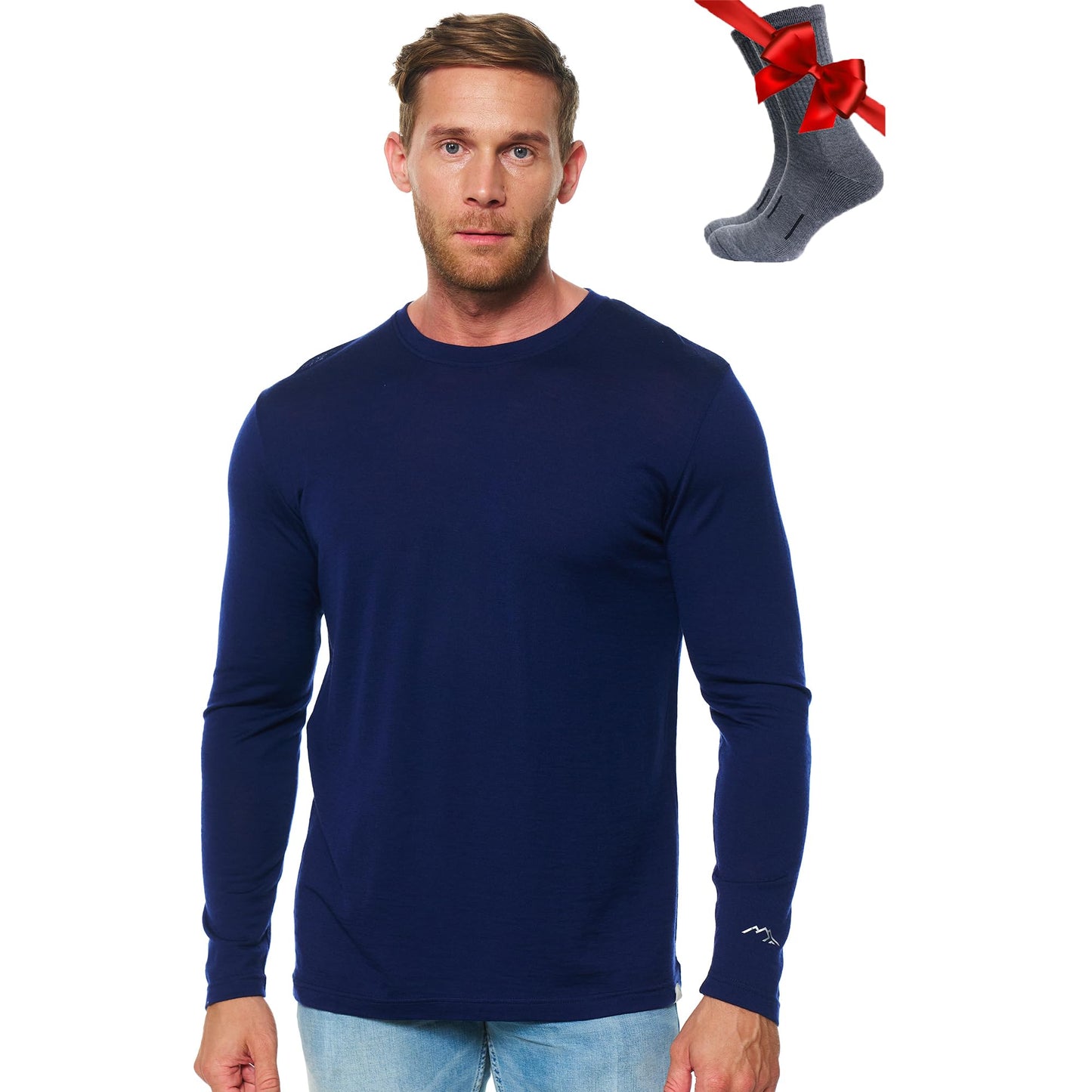 Men's Merino Wool Thermal Base Layer Shirt