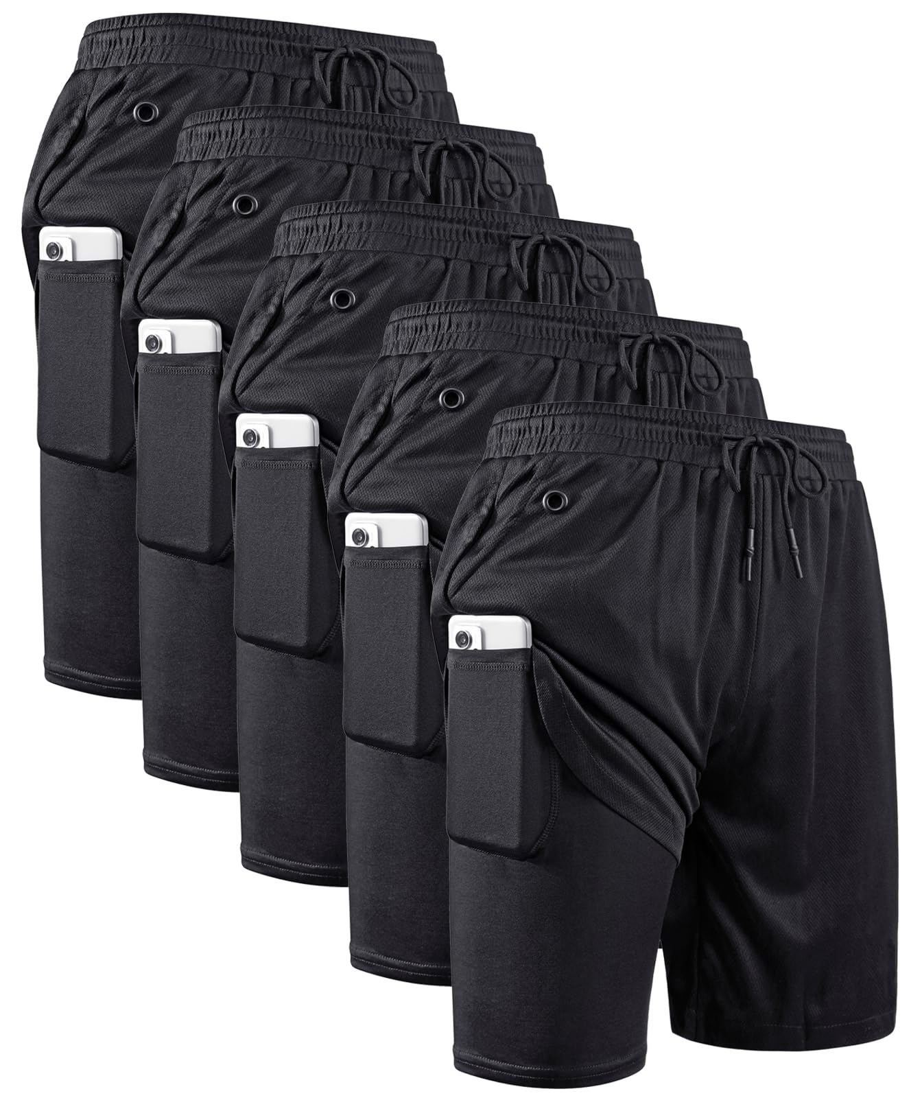 Men's 2-In-1 Compression Running Shorts