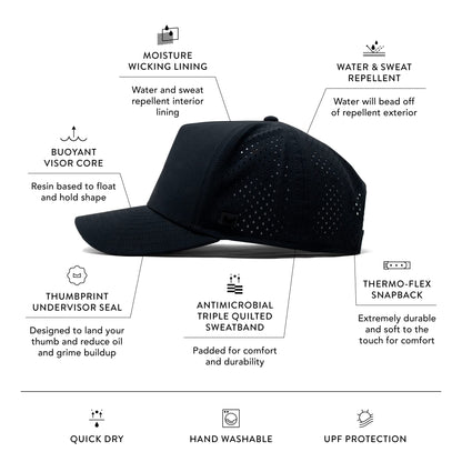 Water Resistant Performance Snapback Hat