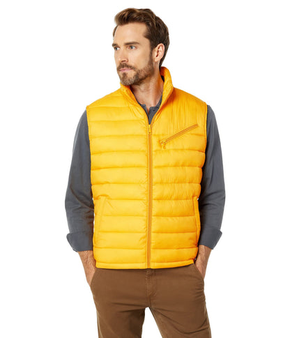 Cole Haan Men's Quilted Puffer Vest With Chest Zip Pocket