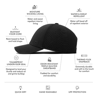 Water Resistant Performance Snapback Hat