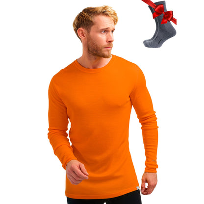 Men's Merino Wool Thermal Base Layer Shirt