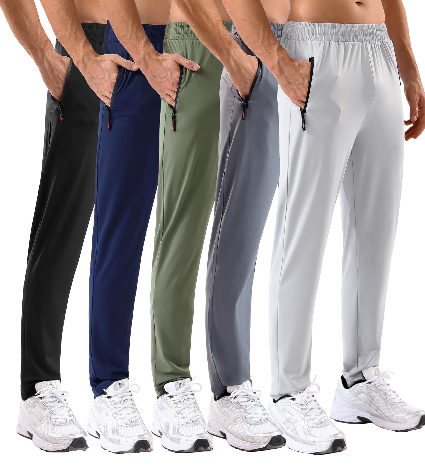 Men's Lightweight Stretch Athletic Jogger Pants