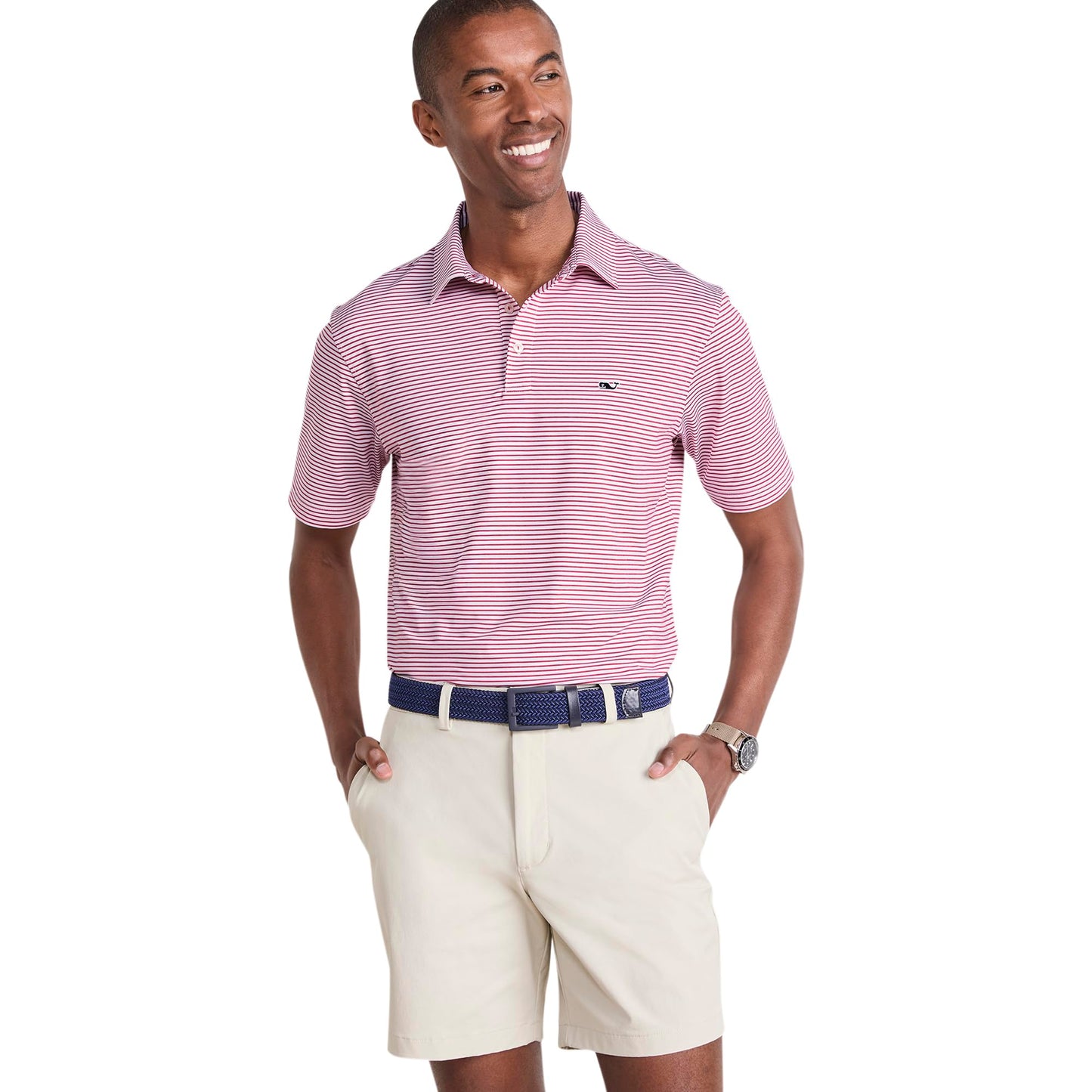 Vineyard Vines Men's Bradley Stripe Sankaty Polo