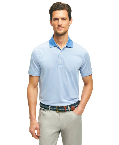 Men's Stretch Performance Stripe Golf Polo