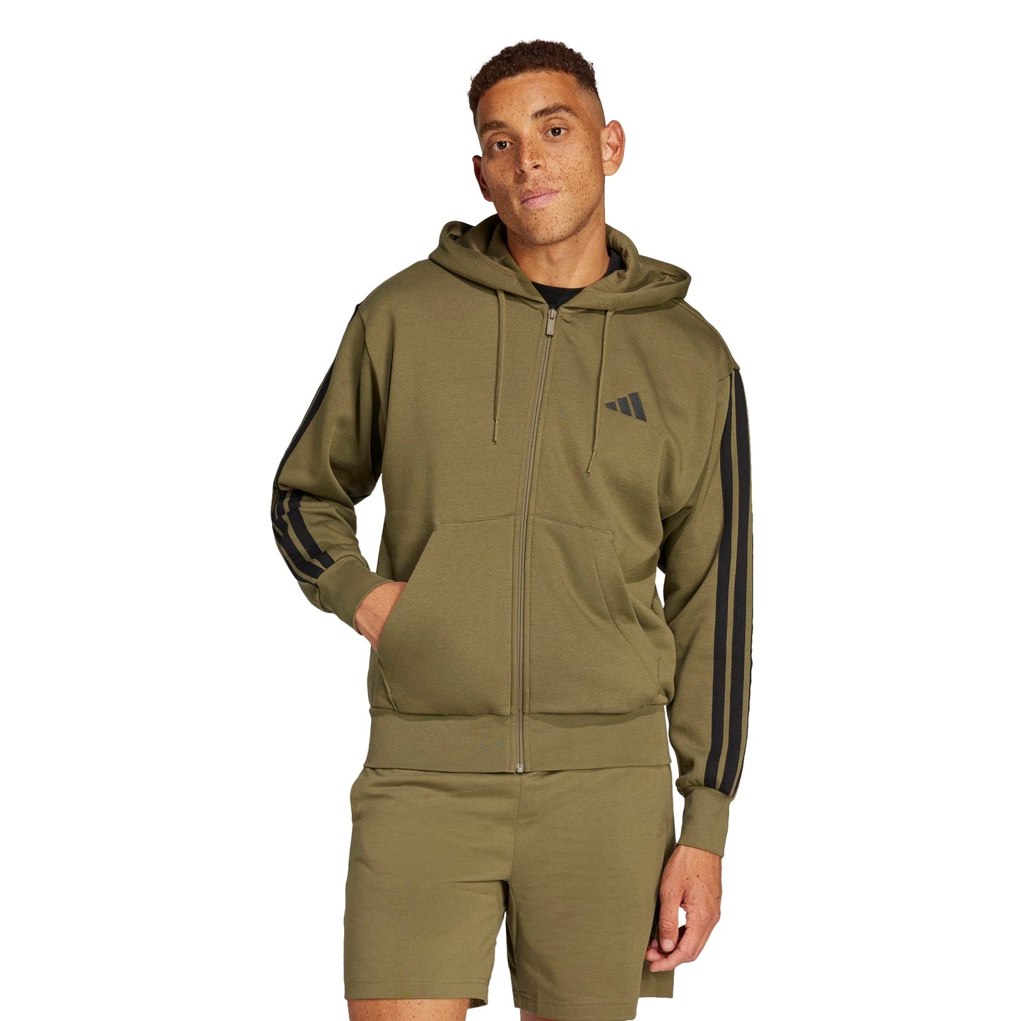 Men's 3-Stripe Fleece Pullover Hoodie