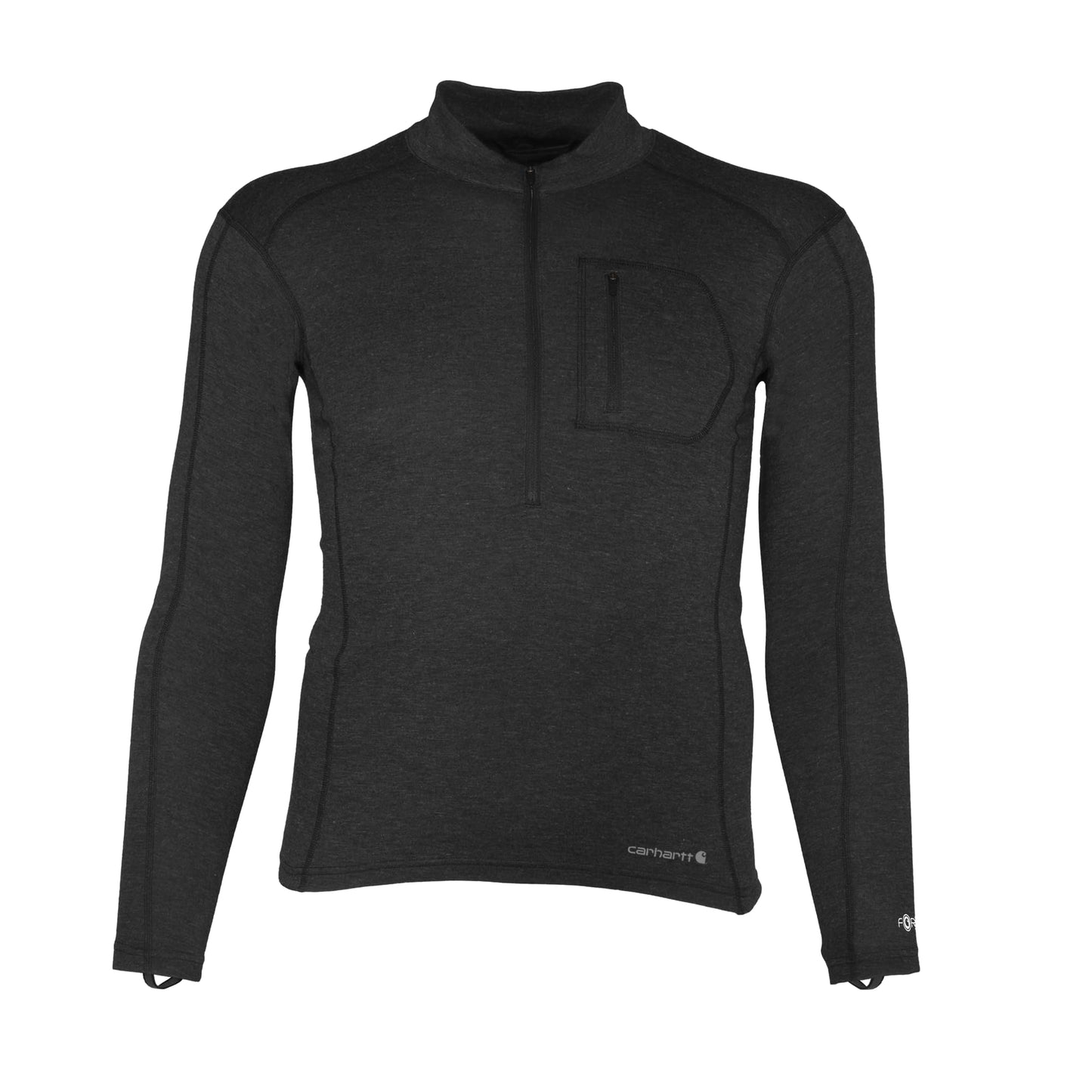 Men's Quarter Zip Wool Blend Base Layer