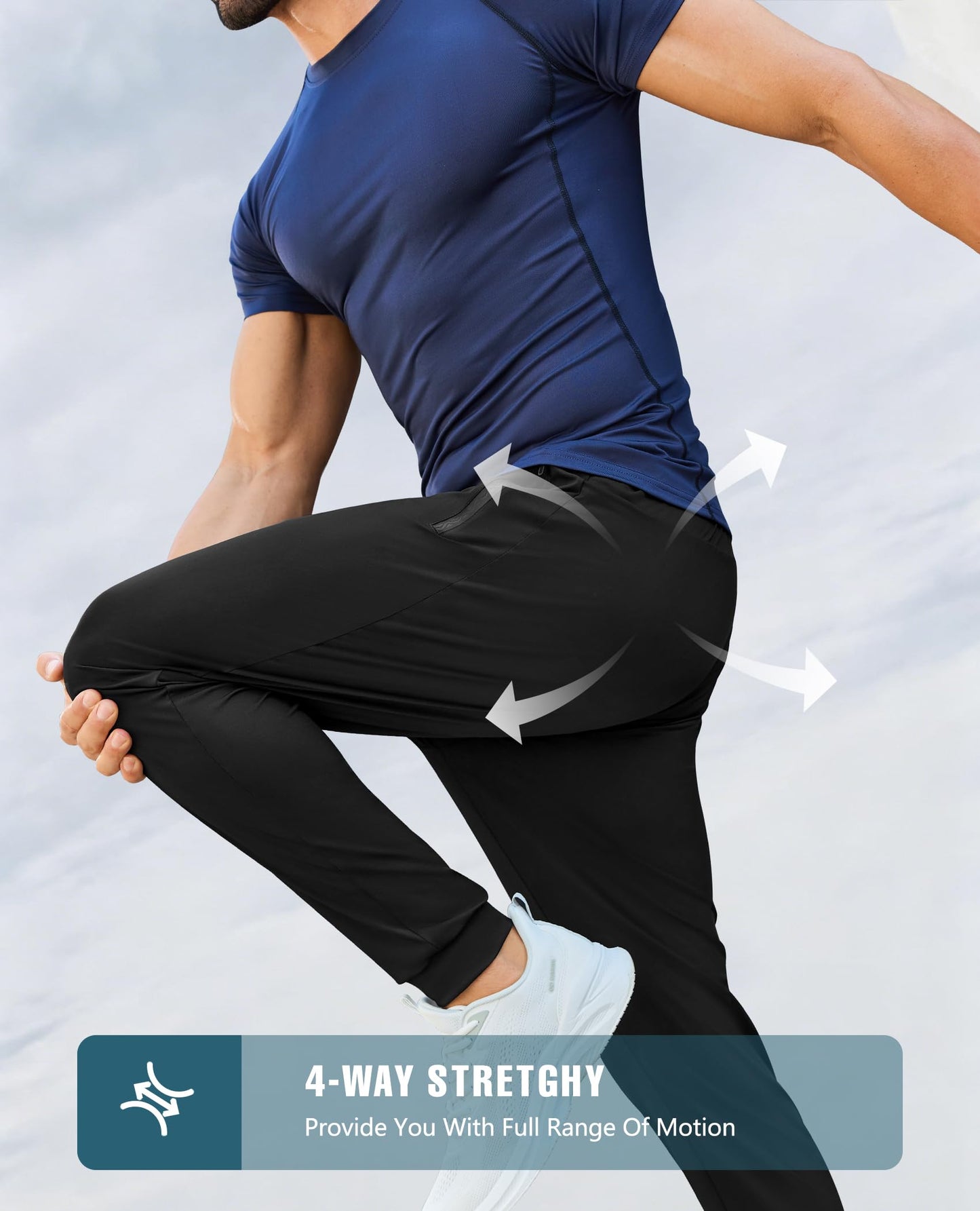 Men's Lightweight Athletic Jogger Pants