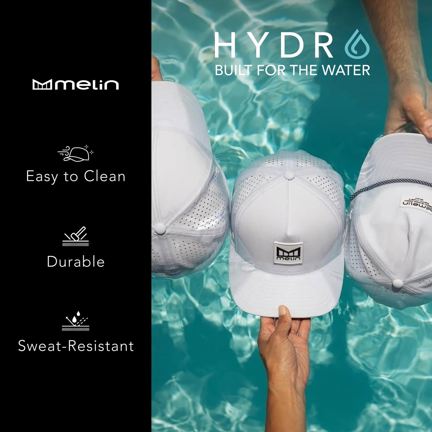 Water Resistant Performance Snapback Hat