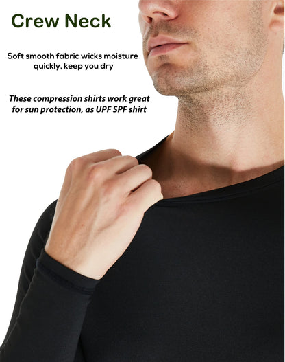 Men's Long Sleeve Compression Base Layer Shirt