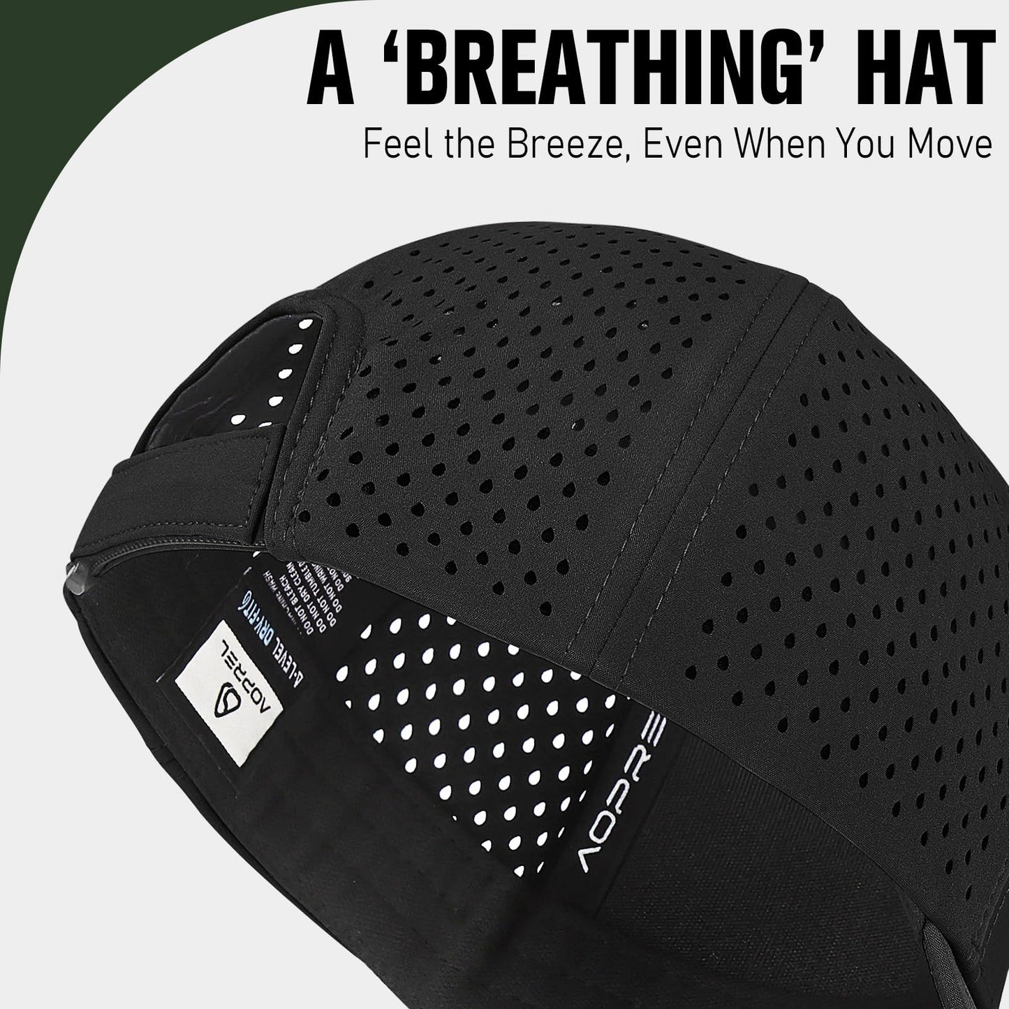 Breathable Quick-Dry Mesh Performance Cap