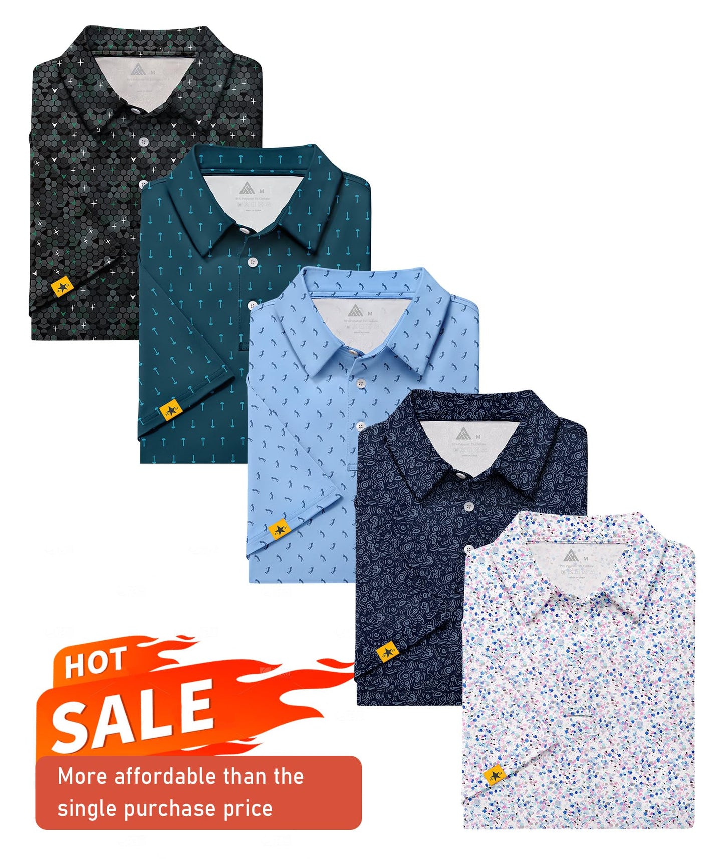 Men's UPF 50+ Performance Golf Polo Shirt