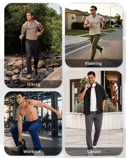 Men's Lightweight Quick-Dry Hiking Jogger Pants