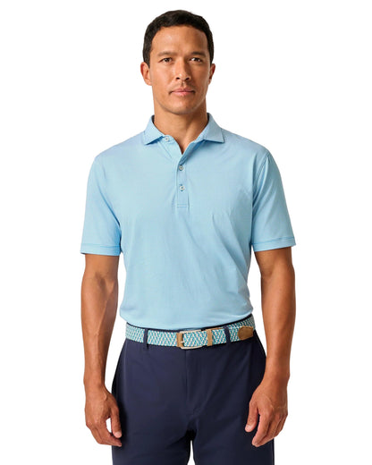 Men's Striped Stretch Performance Polo Shirt