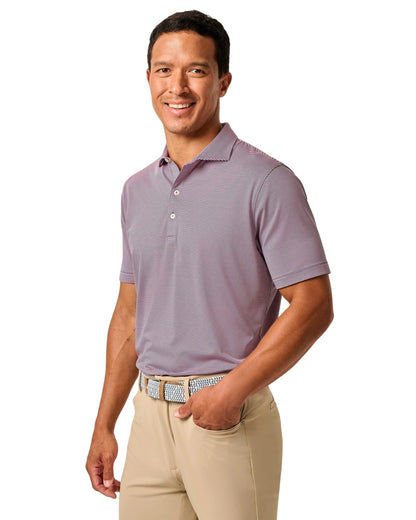 Men's Striped Stretch Performance Polo Shirt