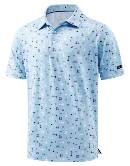 Men's Dry Fit Performance Golf Polo Shirt