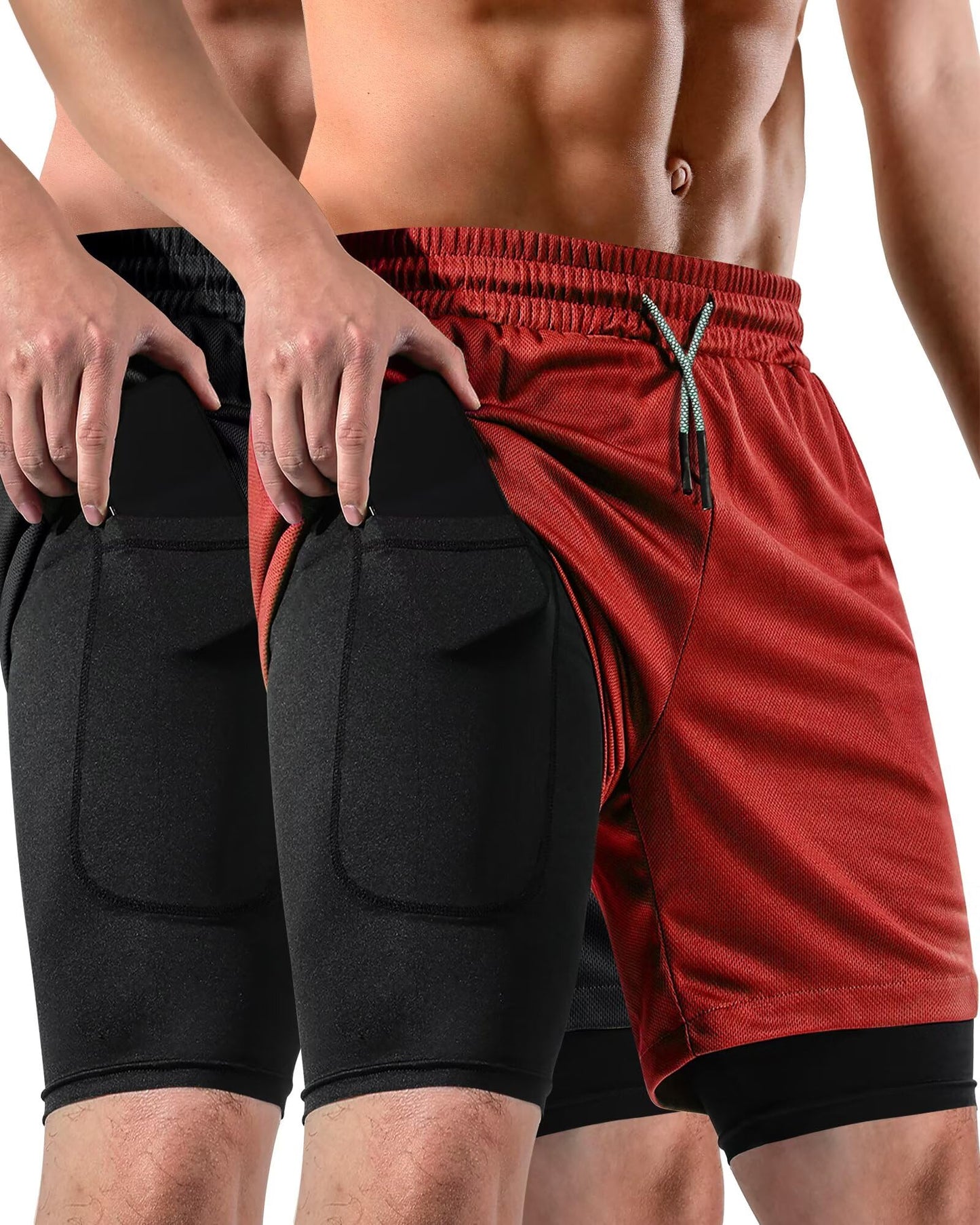 Men's 2-In-1 7 Inch Workout Shorts