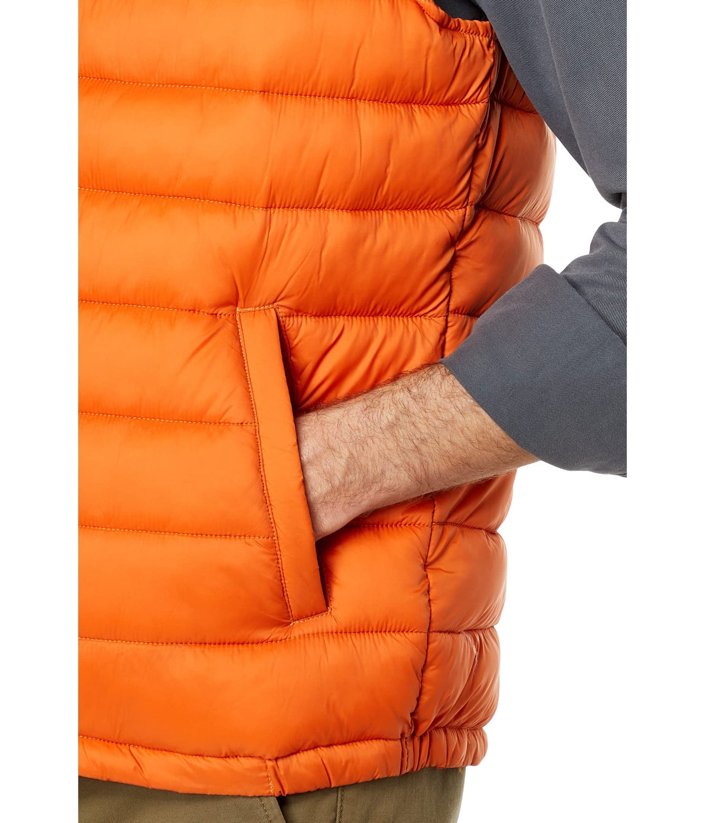Cole Haan Men's Quilted Puffer Vest With Chest Zip Pocket