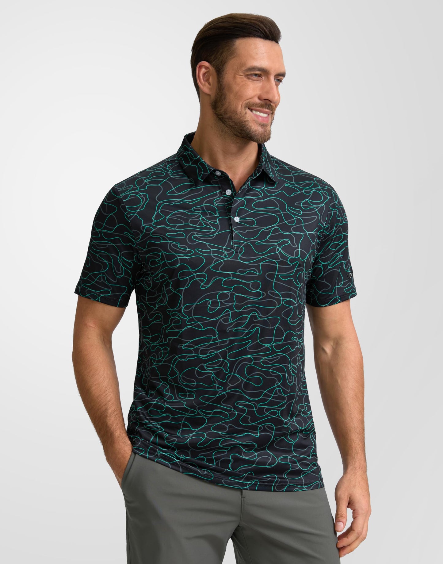 Men's Dry Fit Performance Golf Polo Shirt